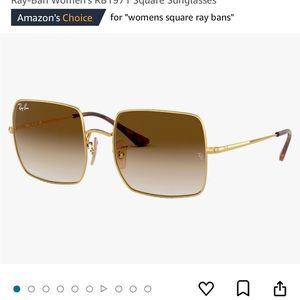 Gold clear Gradient brown Ray Bans